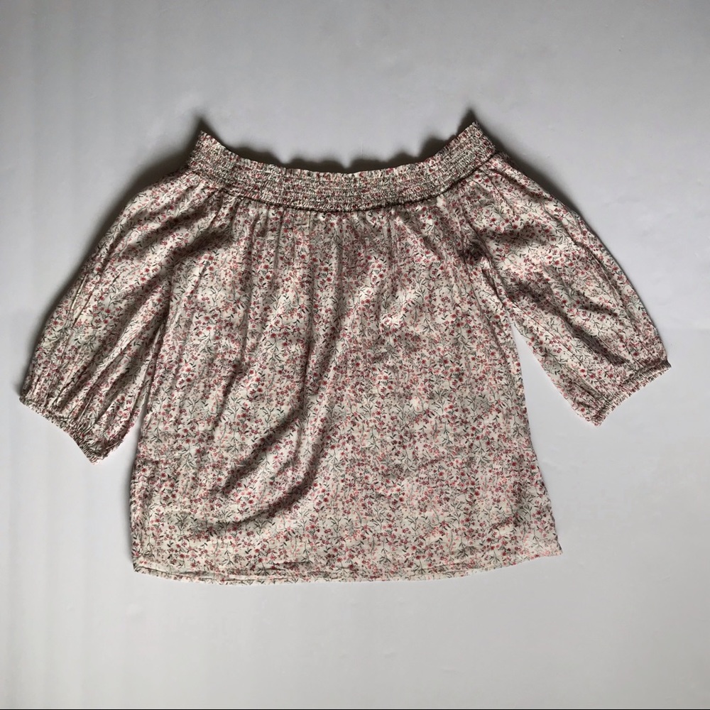Old Navy Off The Shoulder Floral Top